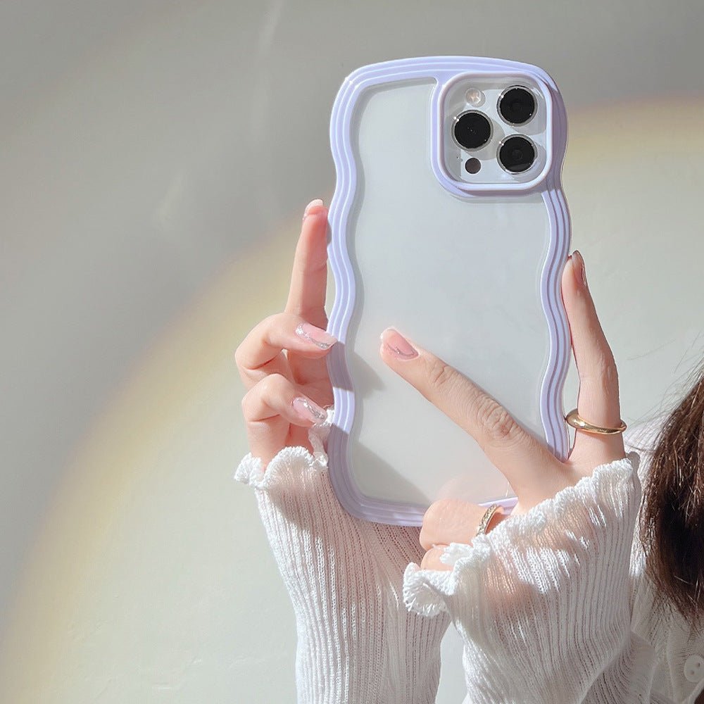 Wave Edge Phone Case – Candy Color Slim Protective iPhone Case | VibeVault Supply - VibeVaultSupply