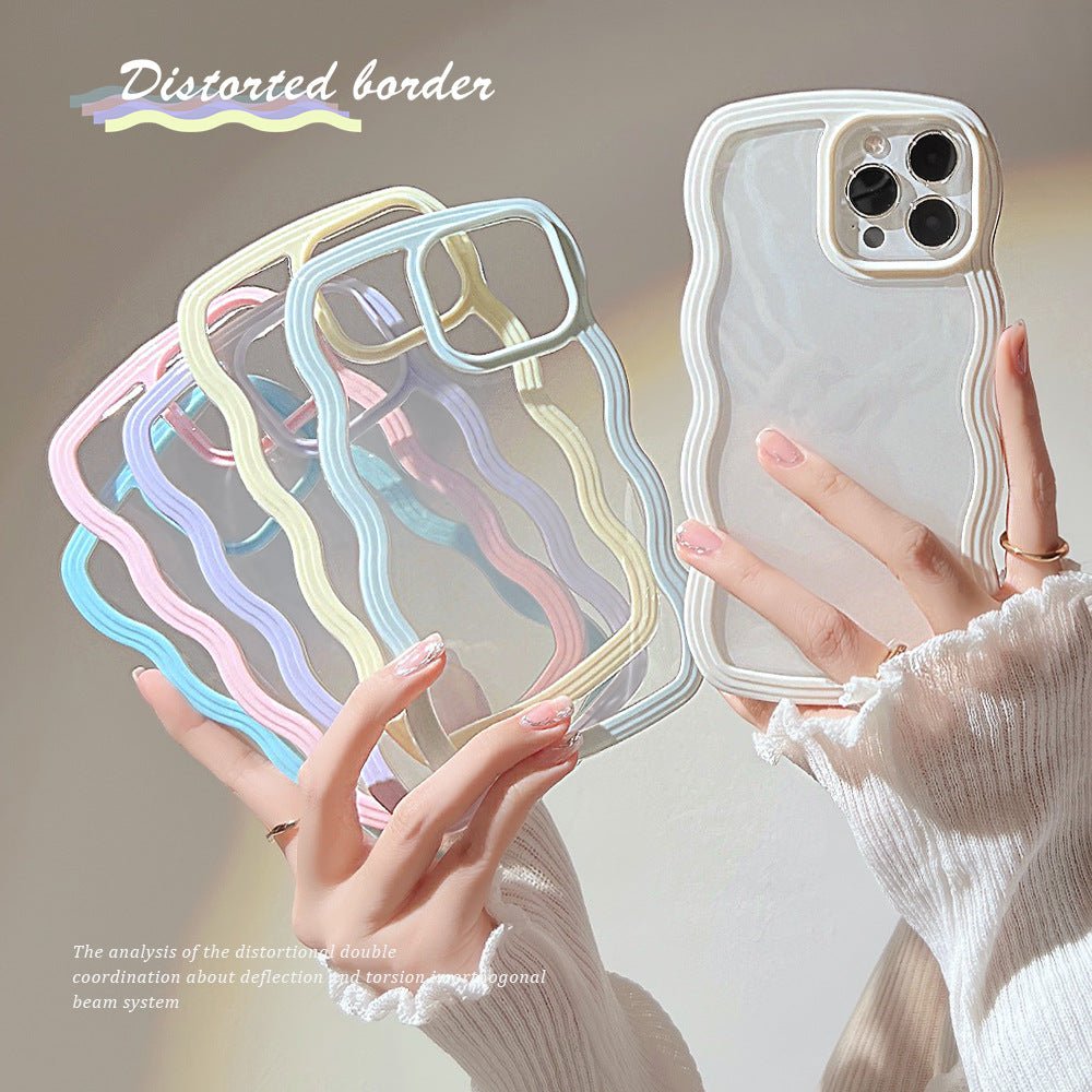 Wave Edge Phone Case – Candy Color Slim Protective iPhone Case | VibeVault Supply - VibeVaultSupply