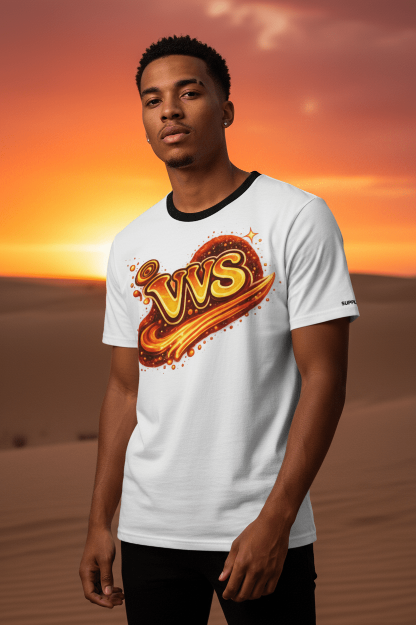 Pressure Makes Diamonds VVS Graphic T-Shirt – Fire Lava Streetwear Tee | VibeVaultSupply - VibeVaultSupply