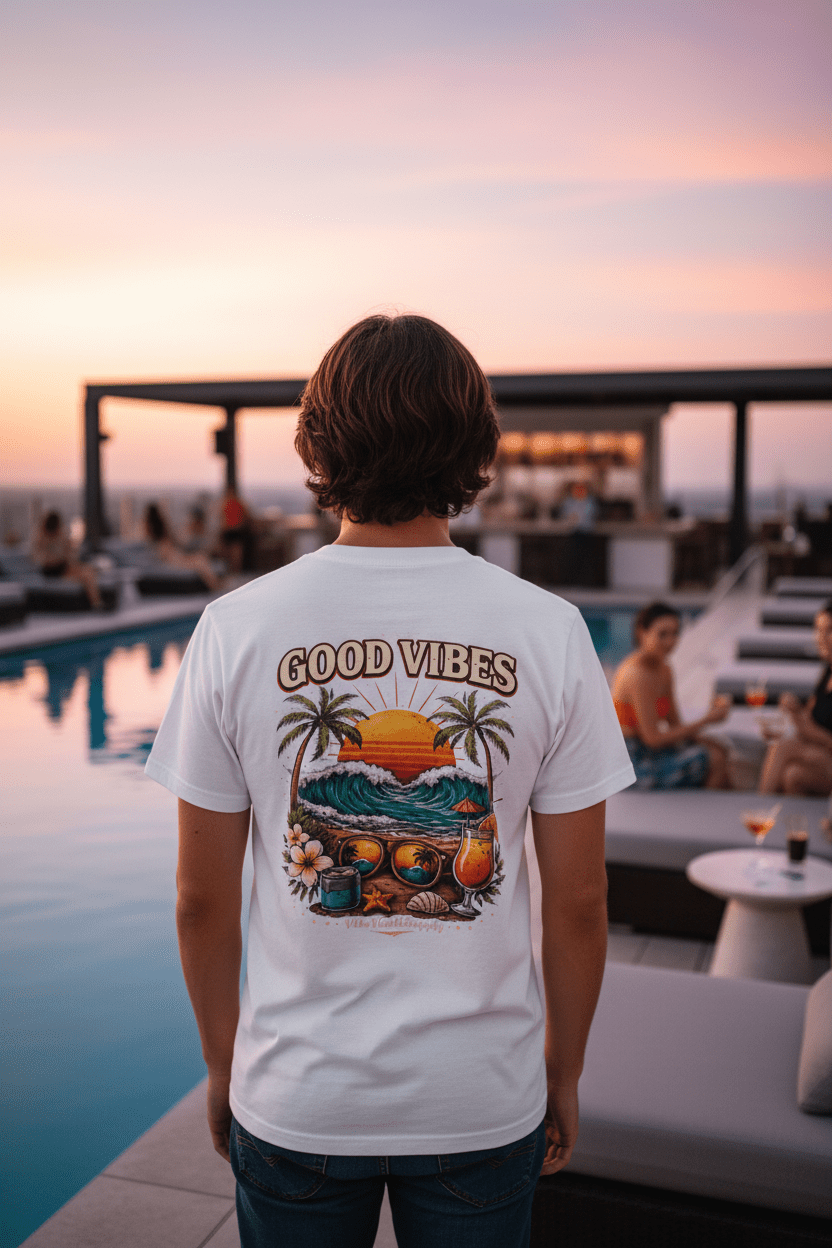 You Know The Vibes T-Shirt – Beach Sunset Graphic Tee | Summer Streetwear - VibeVaultSupply