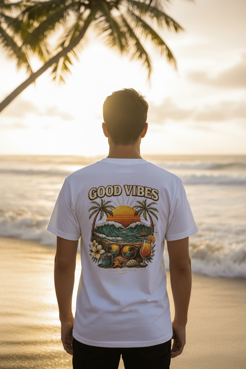 You Know The Vibes T-Shirt – Beach Sunset Graphic Tee | Summer Streetwear - VibeVaultSupply