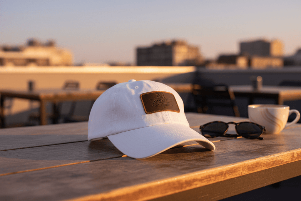 Leather Patch Dad Hat – Minimal Classic Baseball Cap | VibeVault Supply - VibeVaultSupply
