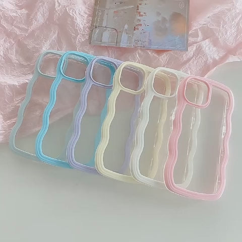 Wave Edge Phone Case – Candy Color Slim Protective iPhone Case | VibeVault Supply