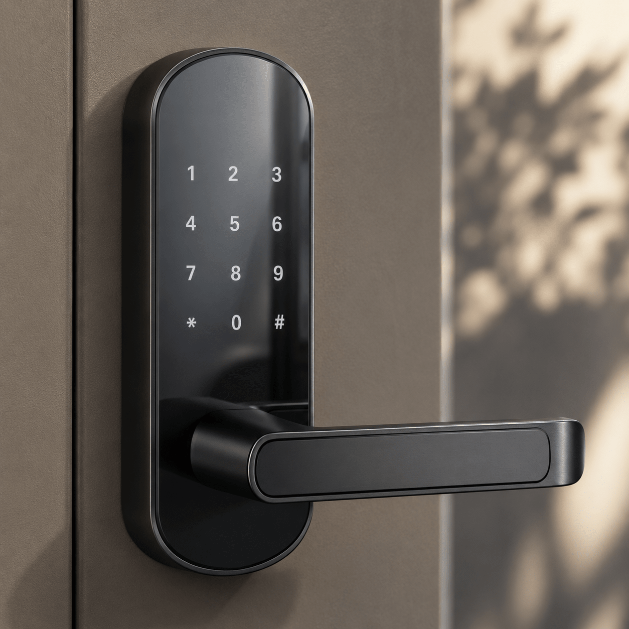 Bluetooth Fingerprint Smart Door Handle Lock - VibeVaultSupply