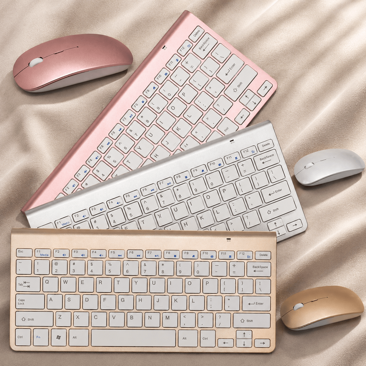 Slim Wireless Keyboard and Mouse Combo - VibeVaultSupply