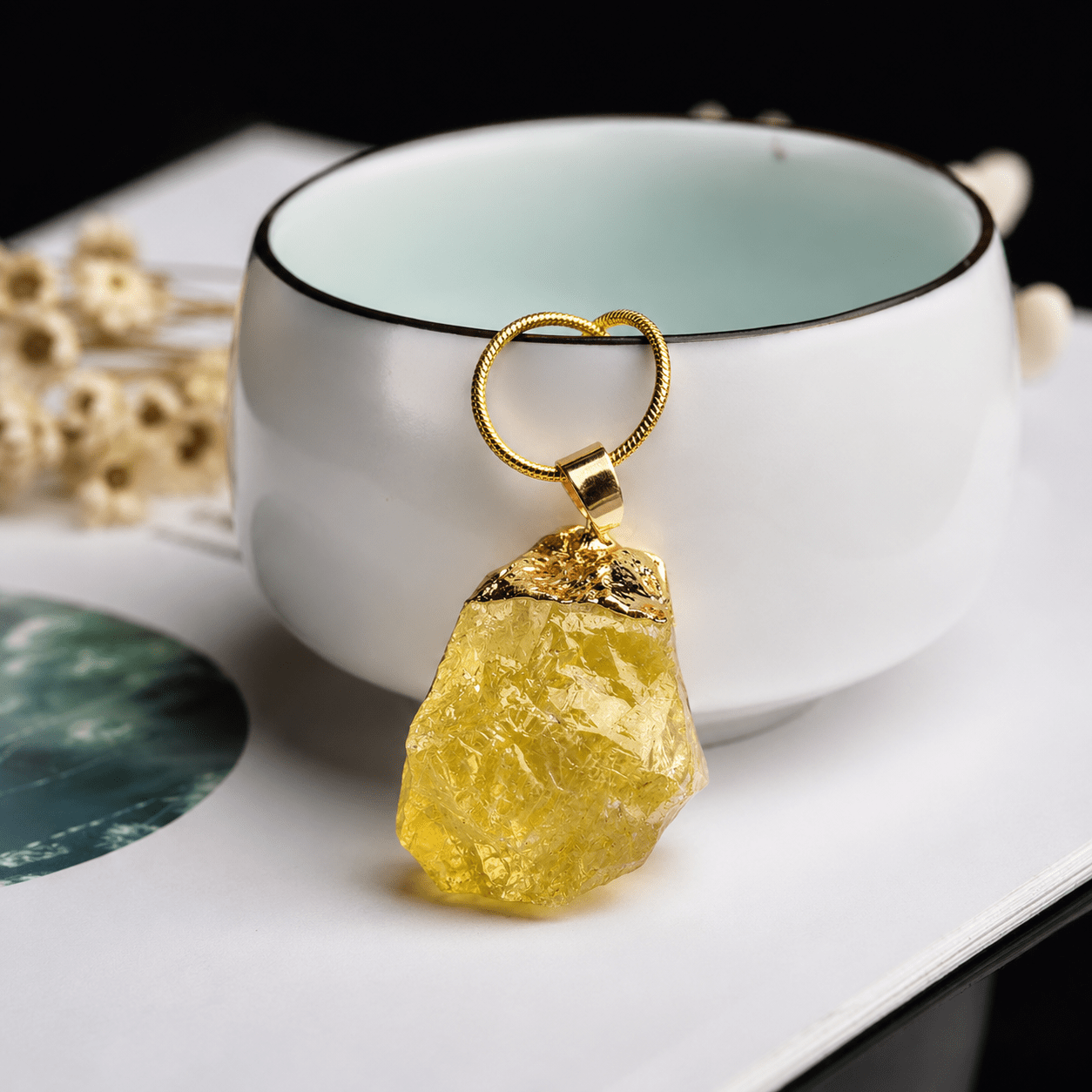 Gemstone Quartz Pendulum for Divination & Healing - Spiritual Guidance Tool (Multiple Stones) - VibeVaultSupply