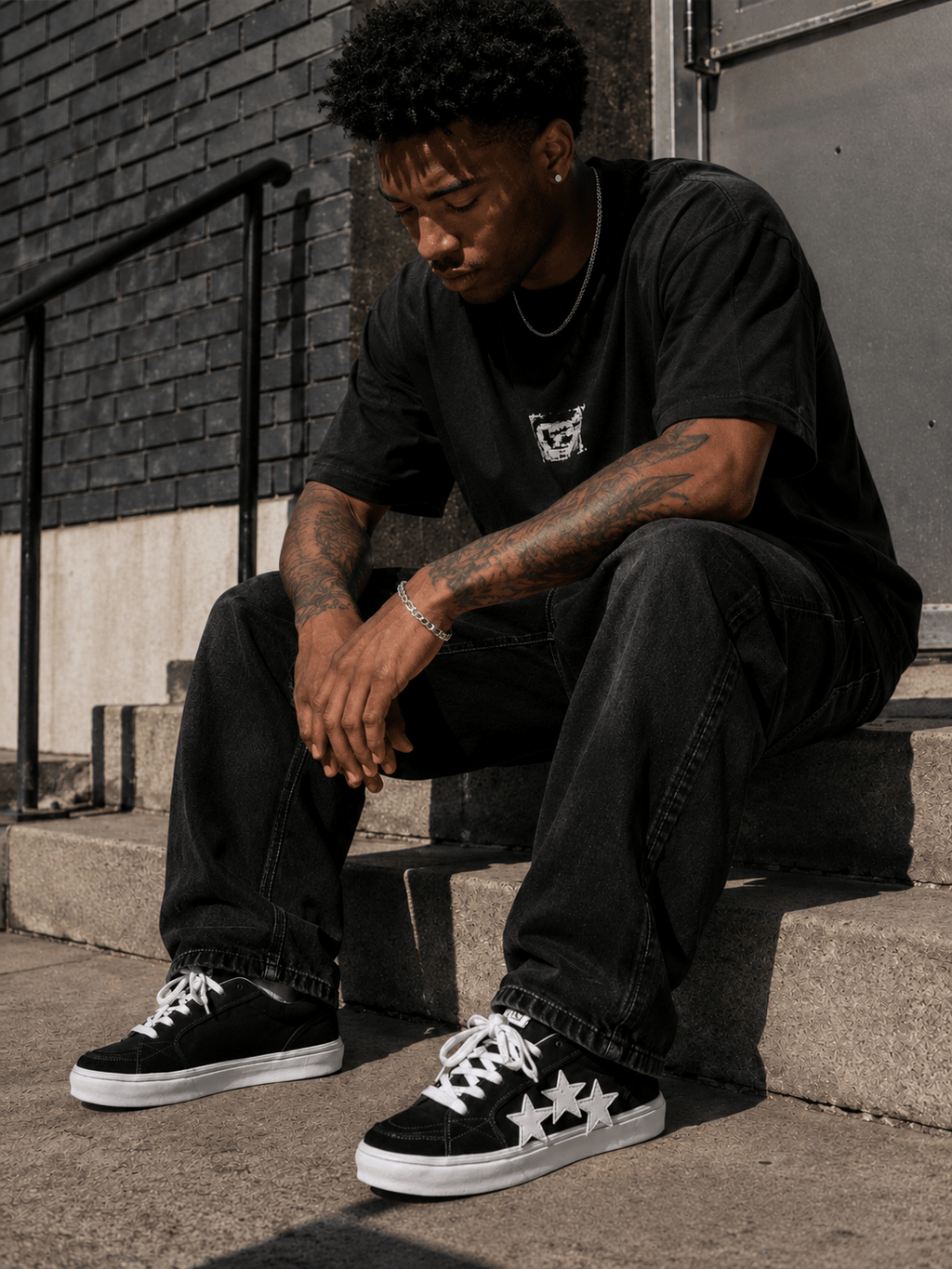 VibeVaultSupply Star Street Sneakers - Casual Lace - Up Shoes in 3 Colors - VibeVaultSupply