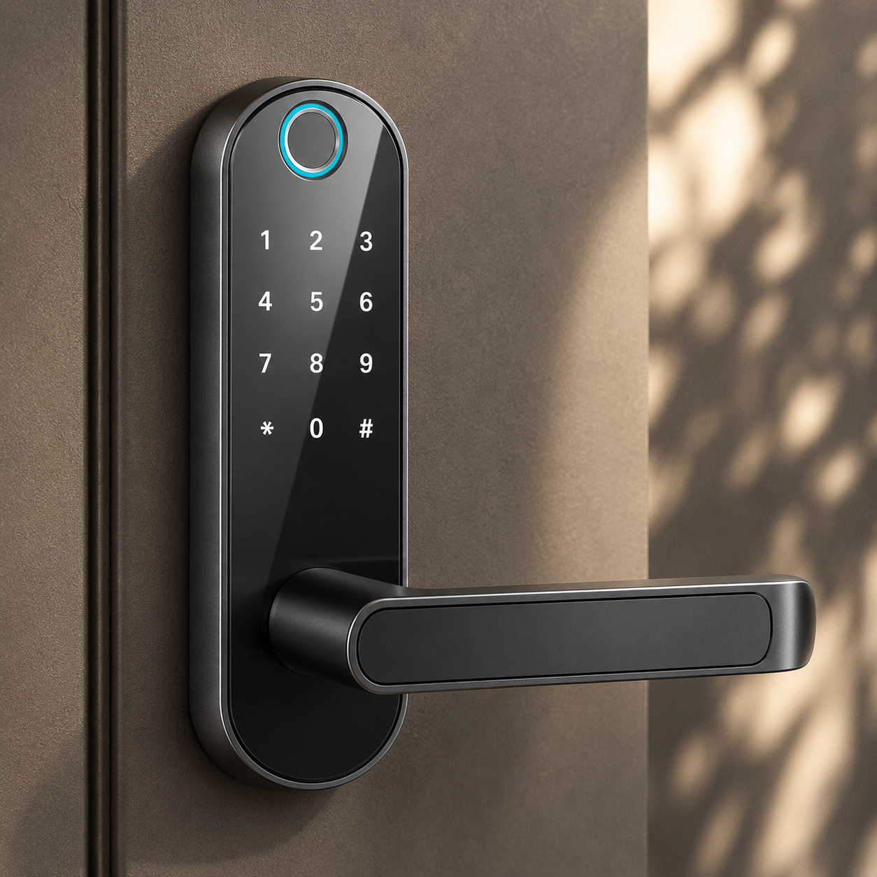 Bluetooth Fingerprint Smart Door Handle Lock - VibeVaultSupply