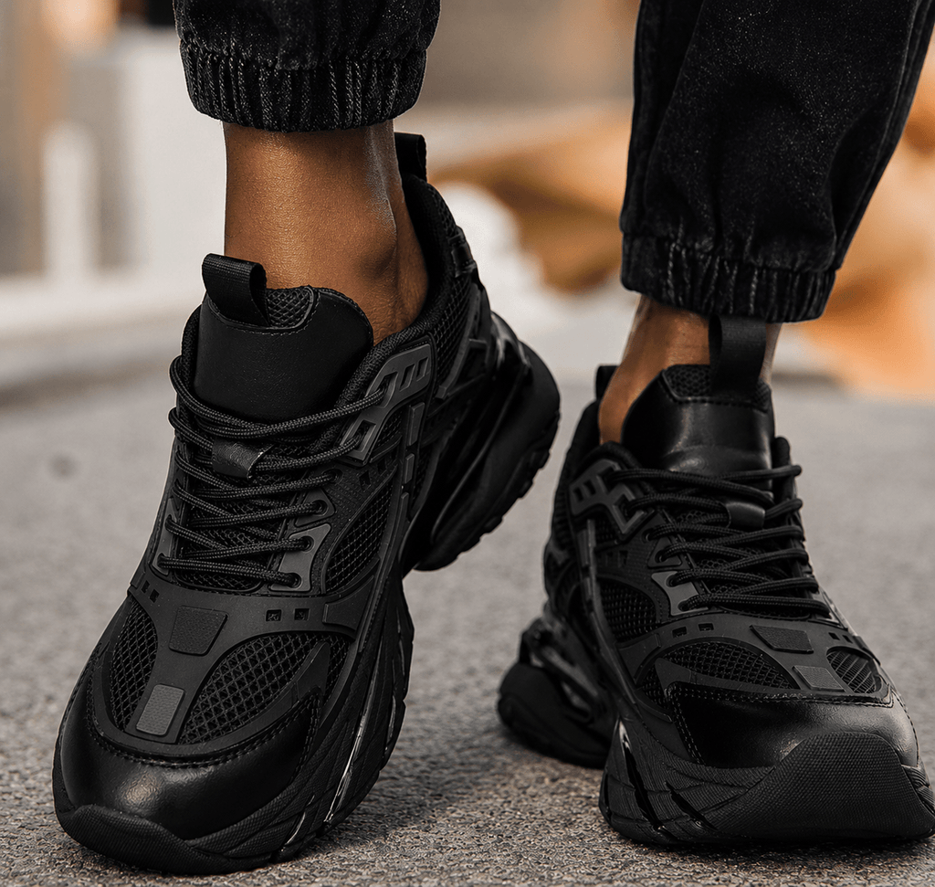 VibeVaultSupply Elevate: Breathable Mesh Sneakers for Comfort & Height Boost - VibeVaultSupply