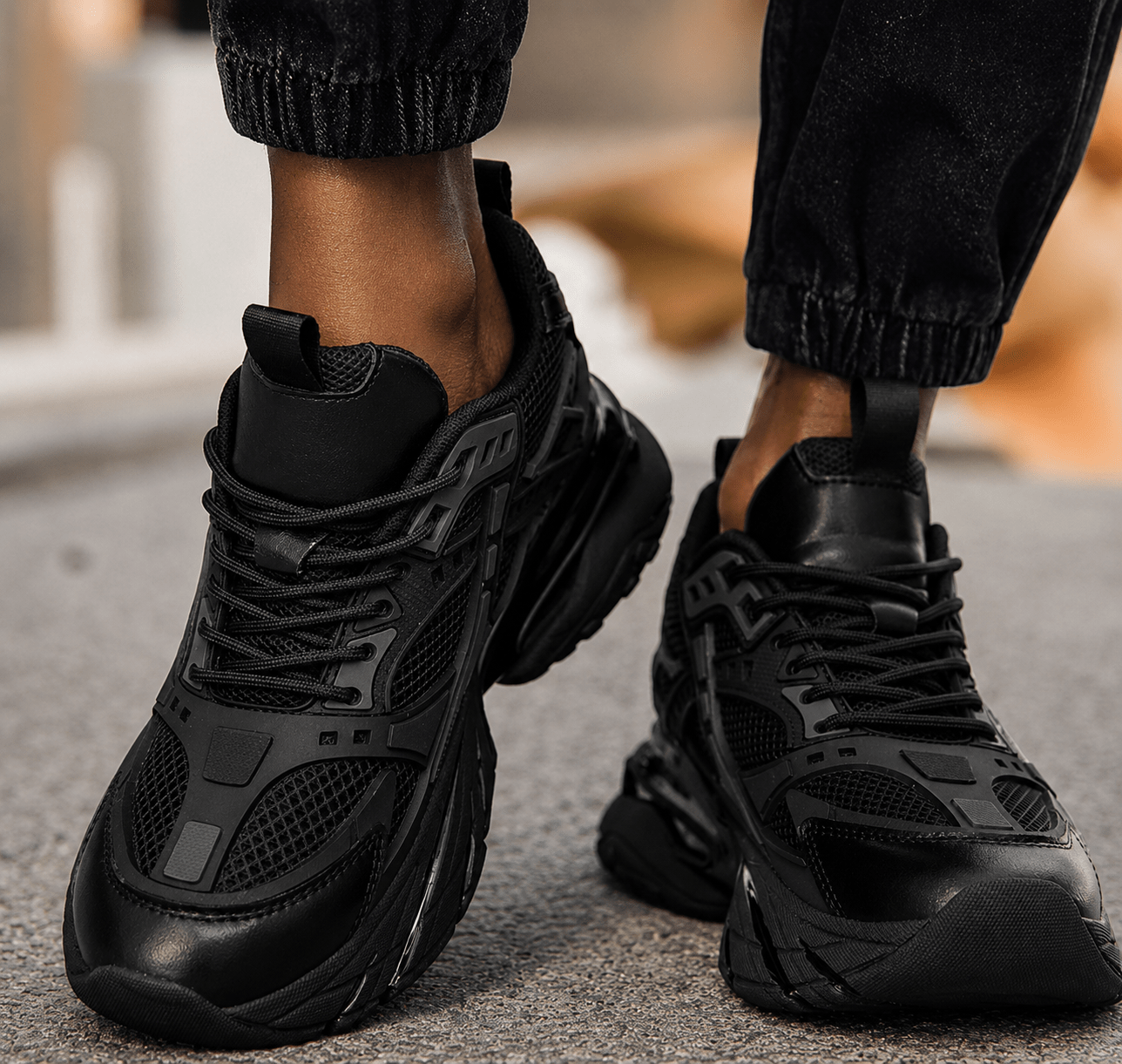 VibeVaultSupply Elevate: Breathable Mesh Sneakers for Comfort & Height Boost - VibeVaultSupply