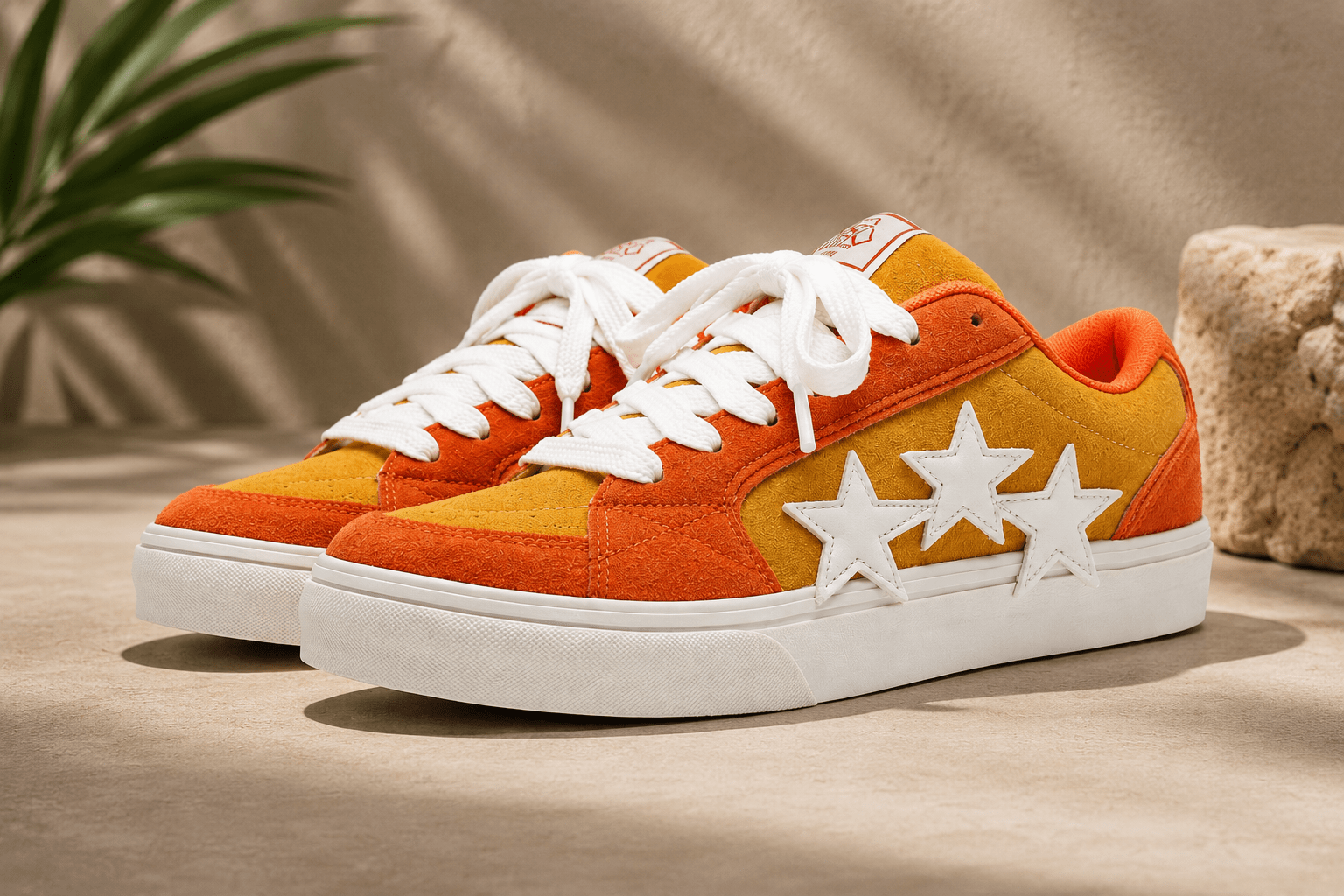 VibeVaultSupply Star Street Sneakers - Casual Lace - Up Shoes in 3 Colors - VibeVaultSupply