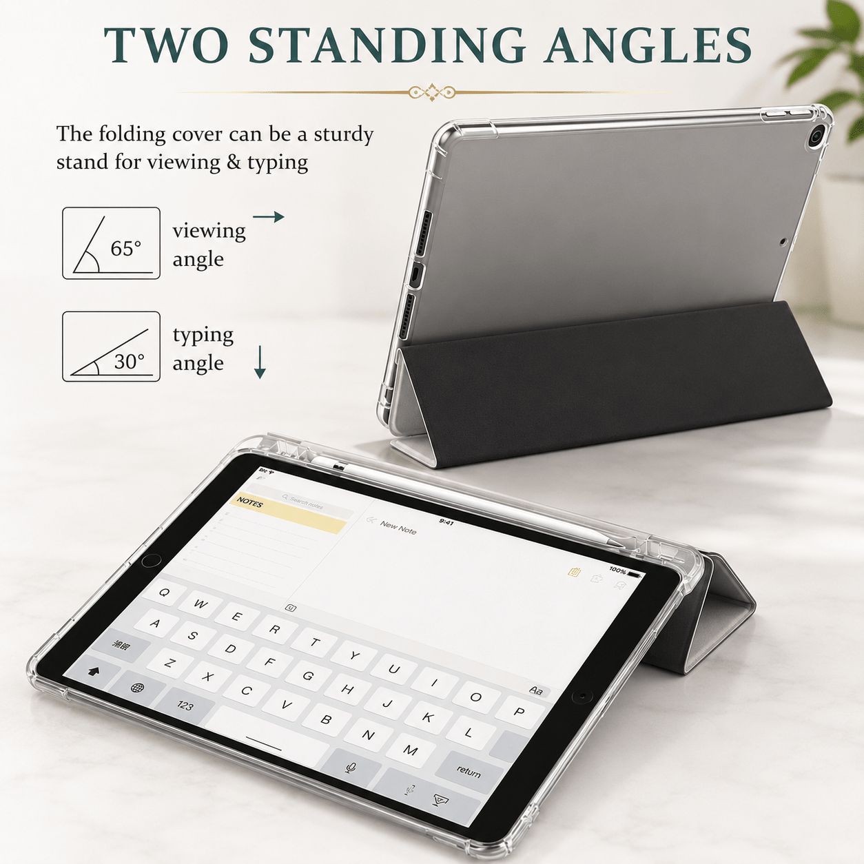 Wealth Is A Mindset iPad Case – Black & Gold Luxury Tablet Case with Pencil Holder | VibeVaultSupply - VibeVaultSupply