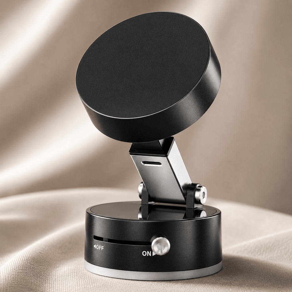 Foldable Magnetic Vacuum Car Phone Mount Holder for Dashboard & Windshield - VibeVaultSupply