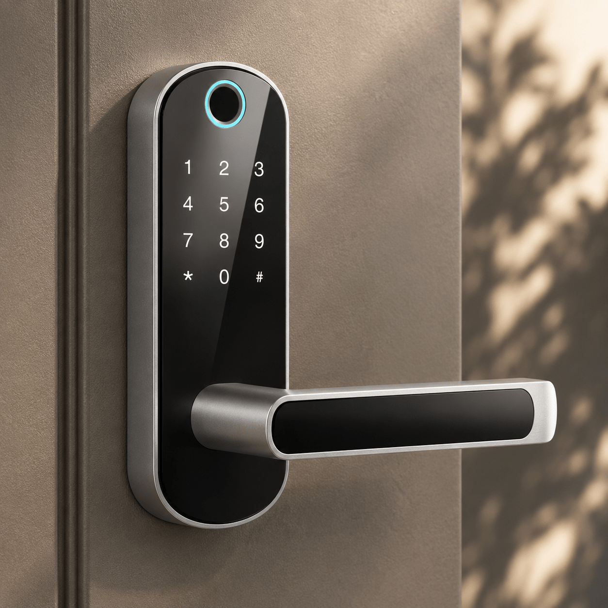 Bluetooth Fingerprint Smart Door Handle Lock - VibeVaultSupply