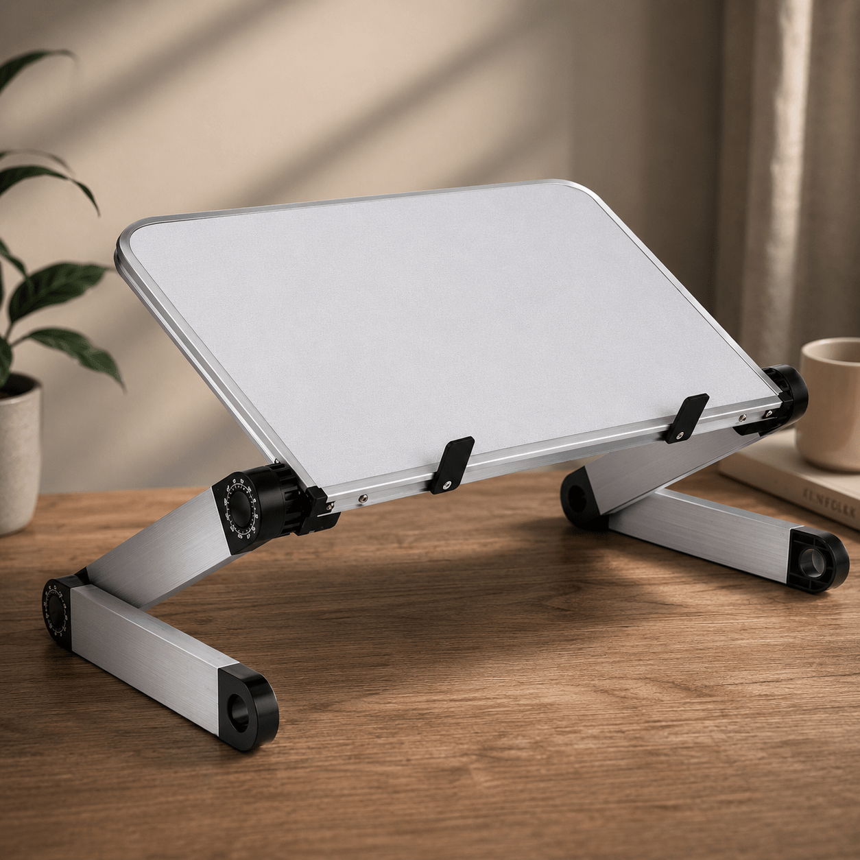 Ergonomic Foldable Laptop Stand with Adjustable Height - VibeVaultSupply