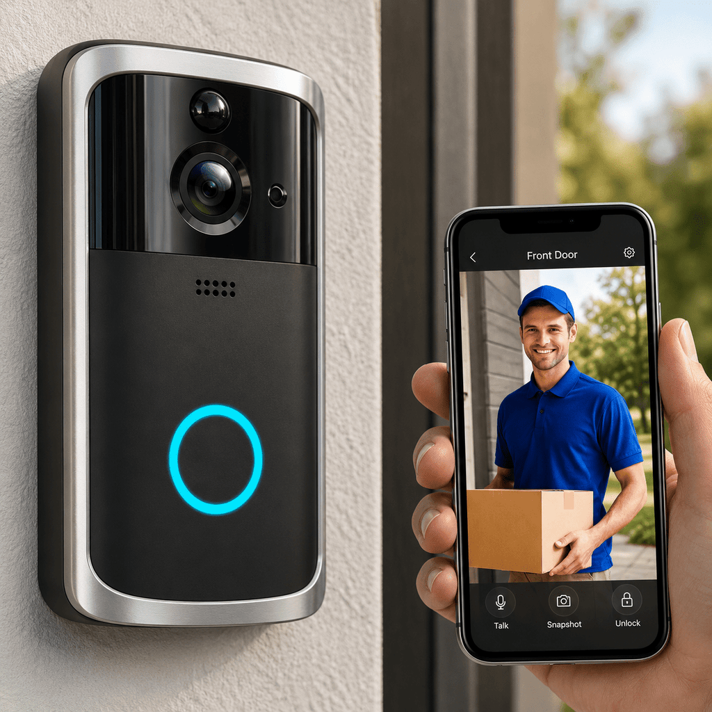 Wireless Smart Home Doorbell Camera - VibeVaultSupply