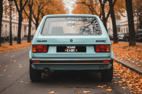“The Blinker Is a Hint” Bumper Sticker – Funny Reflective Car Decal | Driver Humor Sticker - VibeVaultSupply